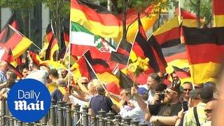 German far-right party AfD massively outnumbered by protestors