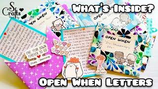 What's Inside Open When Letters ( 20 ) Handmade | Long distance gift ideas | S Crafts