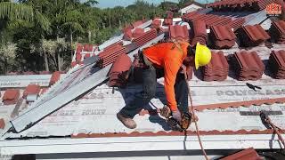 Aerial View - Gulfstream Gardens- Seabourn. Boynton Beach, FL #roofreplacement #tileroof