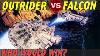 The Outrider vs The Millennium Falcon | Star Wars: Who Would Win