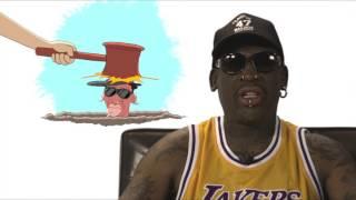 Dennis Rodman revealed in animated talk show!