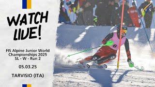 LIVE | FIS Alpine JWSC 2025 - Women - Slalom Run 2 - Tarvisio (ITA)