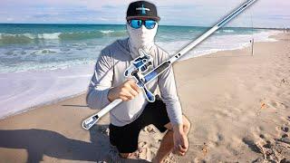 SURF FISHING for WHATEVER BITES at a Florida Beach!!