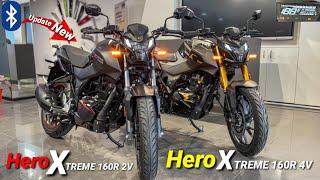 Hero Xtreme 160R 4v Dual Channel ABS Vs Xtreme 160r 2v New Model 2024 Comparison Which is Best Bike?