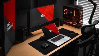 Hybrid Desk Setup Tour: Custom $4000 PC & MacBook Pro