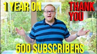 THANK YOU! 1 year on YouTube, 500 Subscriber Special from Hamer Reviews