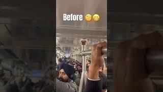 Delhi metro scenes Day vs Night
