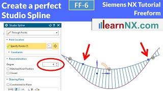 Create a perfect studio spline | Siemens NX tutorial