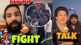 Uk07rider & Pro rider FIGHT Raw Clip in Police Station  ? Aamir majid Talk About Aalyan vlogs Fight