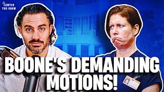 Real Lawyer Reacts: Sarah Boone Filing Her Own Motions - She Has Demands