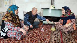 Morning to evening routine | Village life In the snowy mountains of Azerbaijan