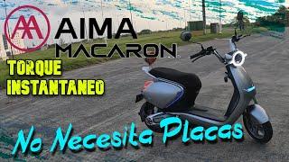 Electrica Aima Macaron torque instantaneo Top Speed