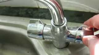 How to stop a monobloc tap outlet leaking (emergency repair)