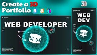  Create a Stunning 3D Portfolio Website with HTML, CSS & Spline 
