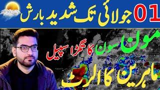 WEATHER UPDATES | JULY WEATHER OUTLOOK | MONSOON 2024 RAIN REPORT |PAKISTAN WEATHER FORECAST KARACHI