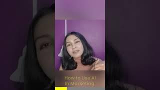 How to leverage AI in Marketing #Short 30