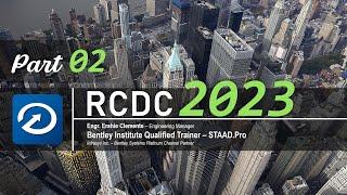 RCDC 2023 Part 2: STAAD Model Preparation