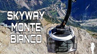 Skyway Monte Bianco - Skyway ride from Punte Helbronner to Pavillion 4K | Italian Alps