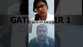 GATE MT AIR 1 on his Preparation Strategy #gatemt #iit #btech #mtech