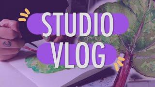  STUDIO VLOG  Painting Rhubarb & New Plans