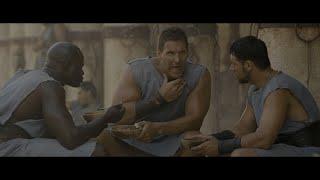 GLADIATOR (2000) Maximus and Friends share a laugh