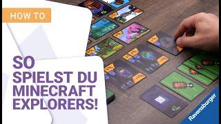 Wie spielt man Minecraft Explorers? Das Kartenspiel von Ravensburger