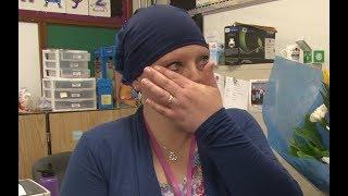 A touching surprise for a young kindergarten teacher fighting cancer