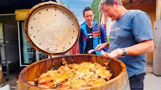 This New Zealand Barbecue Restaurant Cooks ONLY in Wine Barrels!! 