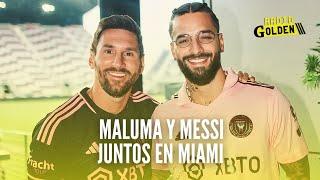 MALUMA compartió con el astro del fútbol LEO MESSI en Miami