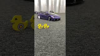 Team purple drift tapping some ducks! #rccars #trickshot #rcdrifttok