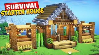 Minecraft | How to Build an Easy Starter Survival House | Tutorial