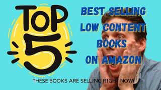 The Best Selling Low Content Books on Amazon 2022- see which books sell RIGHT NOW!