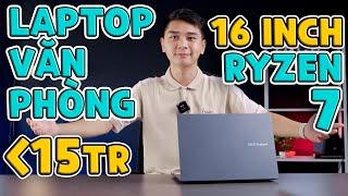 [CÓ NÊN MUA] Laptop Văn phòng dưới 15 triệu Màn hình LỚN - 16 inch, Ryzen 7 5800HS... | LaptopWorld