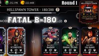 Fatal Hellspawn Tower Boss Battle 180 Fight + a Diamond Reward MK Mobile