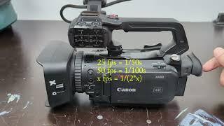 Comparison of camcorders vs system cameras; Review Canon XA50 / XA70