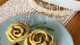 Sehr leckere Faule Manty Pelmeni oder Teigtaschen im Backofen, mit wenig Aufwand & viel Geschmack