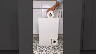 Amazon Bathroom Hack For An Organize SpaceStone Bath MatToilet Paper Stocker