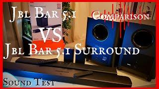 Comparison JBL BAR 5.1 with the New JBL BAR 5.1 Surround MultiBeam & Jbl Soundbar 5.1 Sound Test