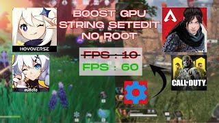 CARA ATASI LAG FRAME DROP DENGAN BOOST GPU SERTA PING MENGGUNAKAN SETEDIT | BOOST FPS GUIDE NO ROOT