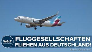 DEUTSCHER FLUGVERKEHR: Nach Ryanair nun auch Eurowings - 1000 Flüge gestrichen!