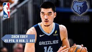 ZACH EDEY COULD BE A PROBLEM  23 PTS & 9 REB in Grizzlies' preseason W | NBA on ESPN