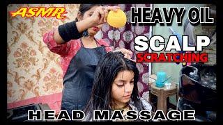 ASMR Scalp Scratching Head Massage Great Relaxation Effects || Rejuvenated & Insomnia Relief #asmr