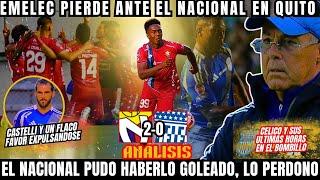 EMELEC PERDIO ANTE EL NACIONAL QUE LO PERDONO MUCHO - CELICO NO TIENE YA CABIDA EN EMELEC?