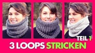 3 Loopschals stricken - Vorbereitung & 1.Variante *TEIL 1*