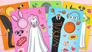 [TOYASMR] Incredibox Sprunki Sinner Edition OREN PINKI VINERIA Wedding Stickers #incredibox #sprunki