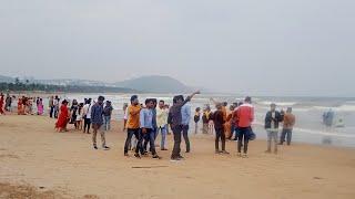 Live || Rushikonda Beach Heavy Rush Public In Visakhapatnam Vizagvision