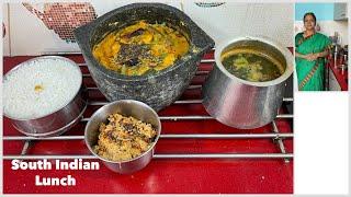 Thengai Thogayal, Mixed Vegetable Kootu & Rasam I South Indian Satvik Lunch I