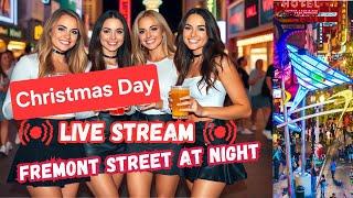 LIVE Las Vegas, Fremont street,  Christmas night, bands