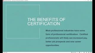 Becoming a Professional: The Benefits of Certification in the Geospatial Profession