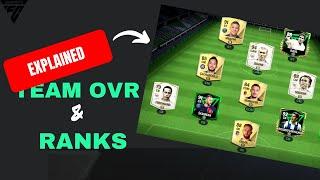 How to use RANKS & CALCULATE TEAM OVR in FC Mobile!